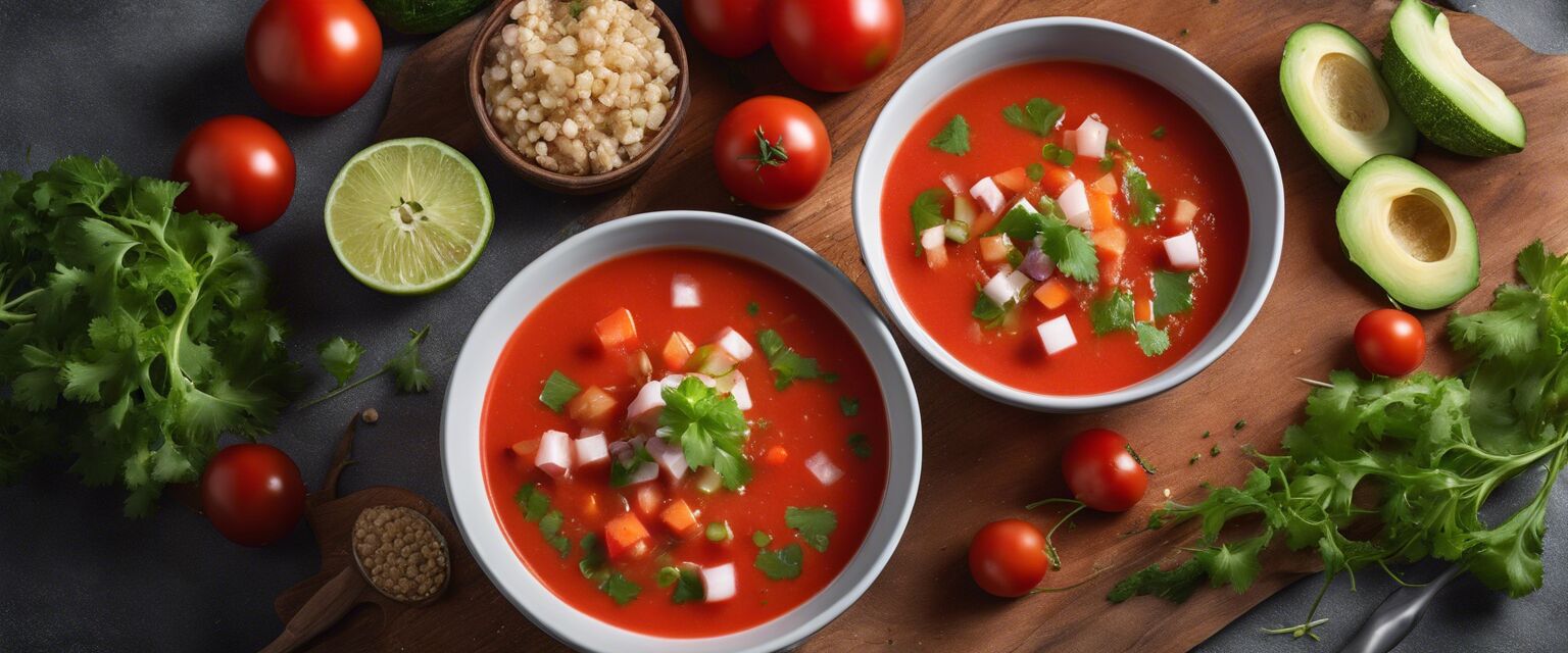 Delicious gazpacho soup