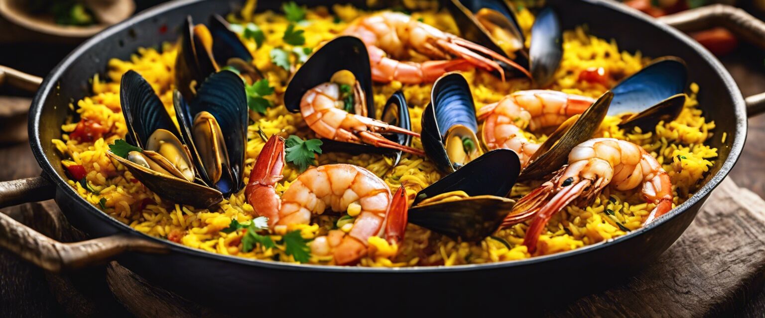Paella dish