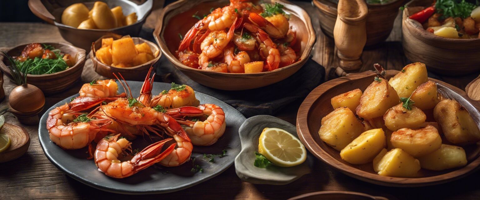 Spanish tapas on a table